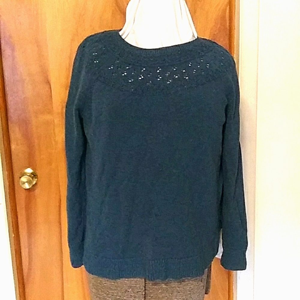 Sweater, teal, large, Sonoma